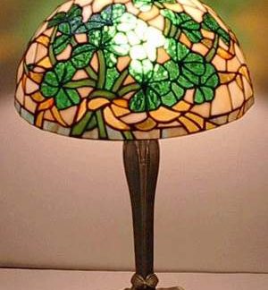 shamrock tiffany lamp