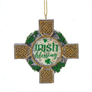 Celtic Cross Blessing Ornament