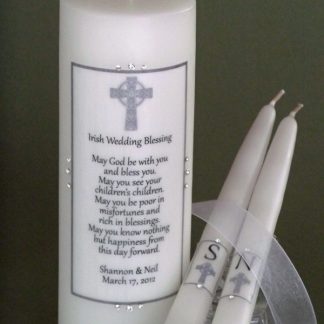 grey cross candle