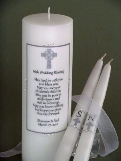 grey cross candle