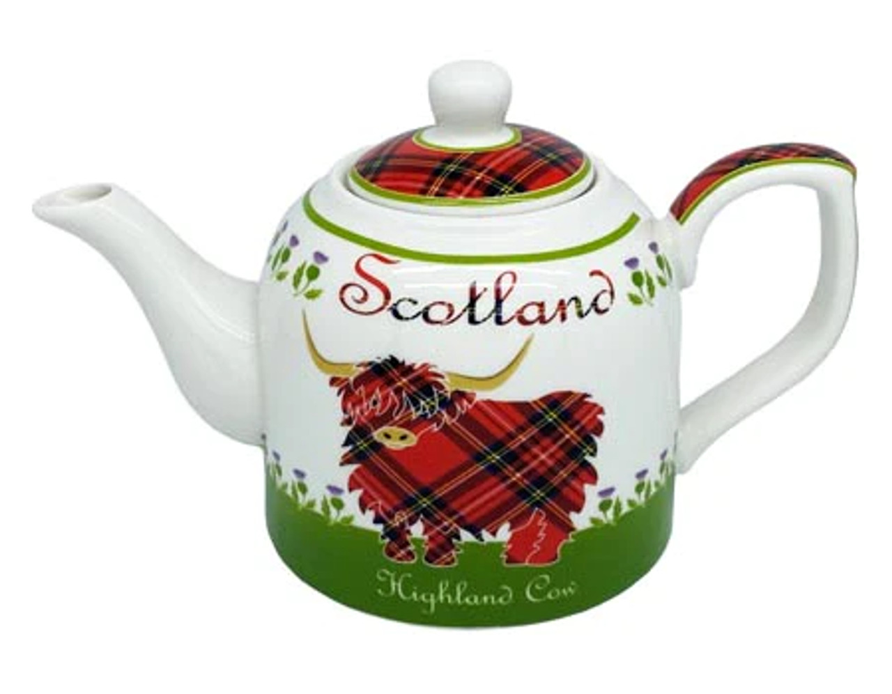 scot cow tea pot