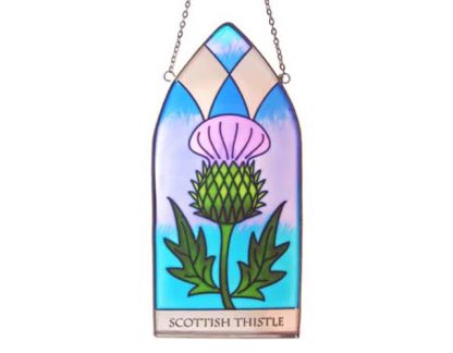 scot thistle stained glass