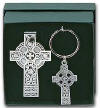 Celtic Cross Keychain & Visor Set