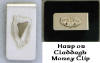 Claddagh or Harp Pewter Money Clip