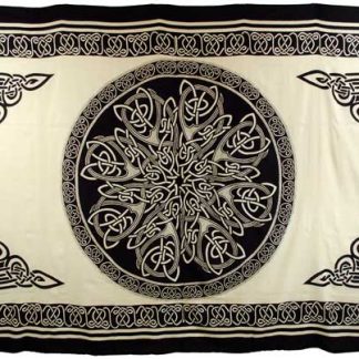 White celtic knot tapestry