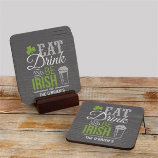irish eat drink coasters