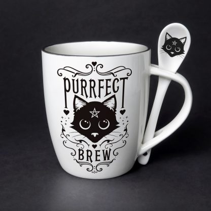 purrfect brew cup & spoon